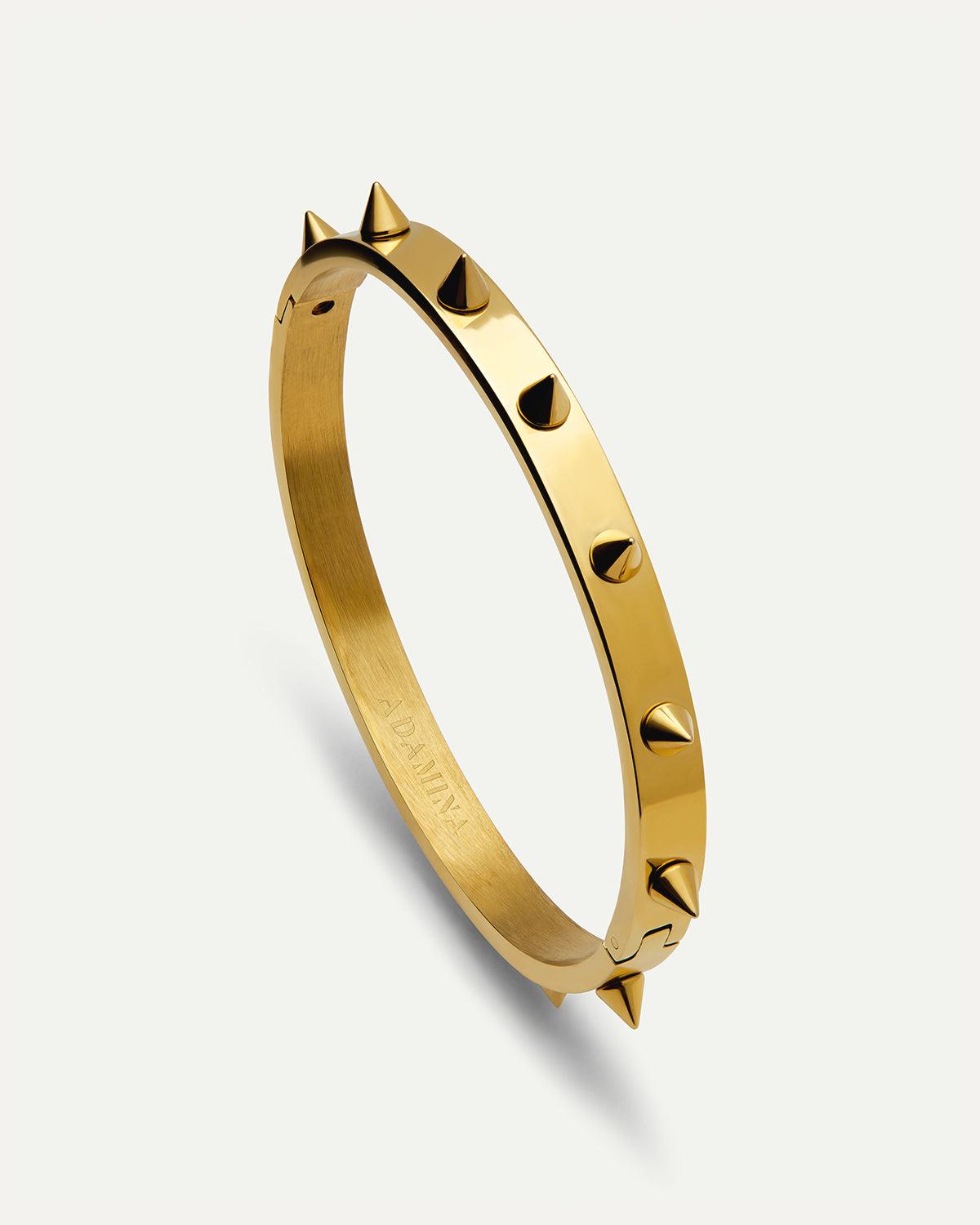 BRACCIALE PUNK IN ORO