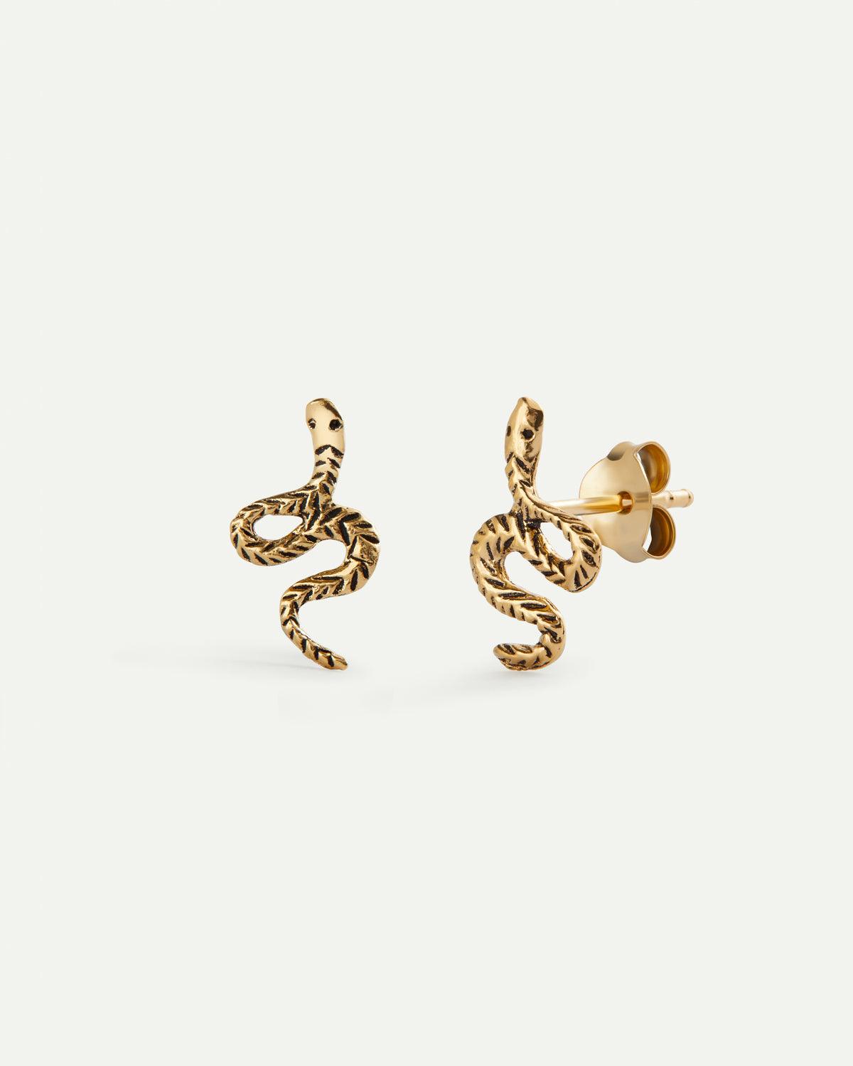 ORECCHINI D'ORO A FORMA DI SERPENTE