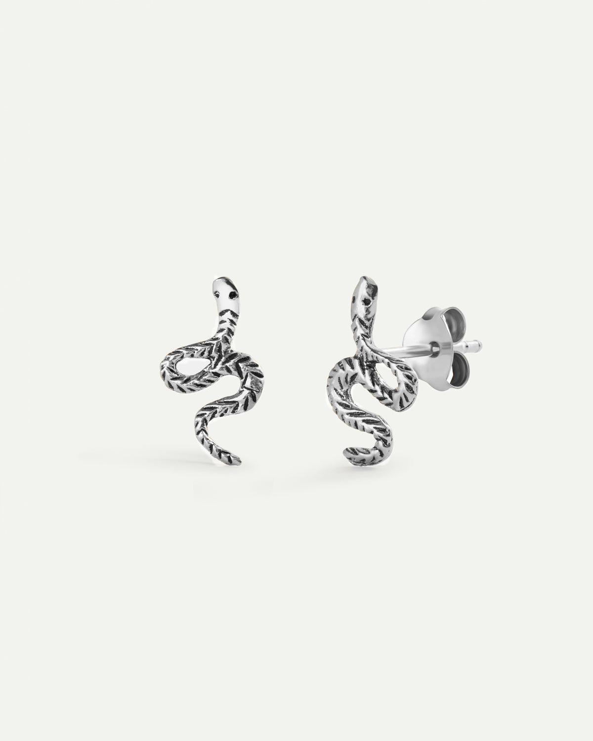 ORECCHINI IN ARGENTO CON SERPENTE