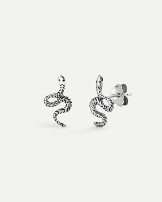 ORECCHINI IN ARGENTO CON SERPENTE