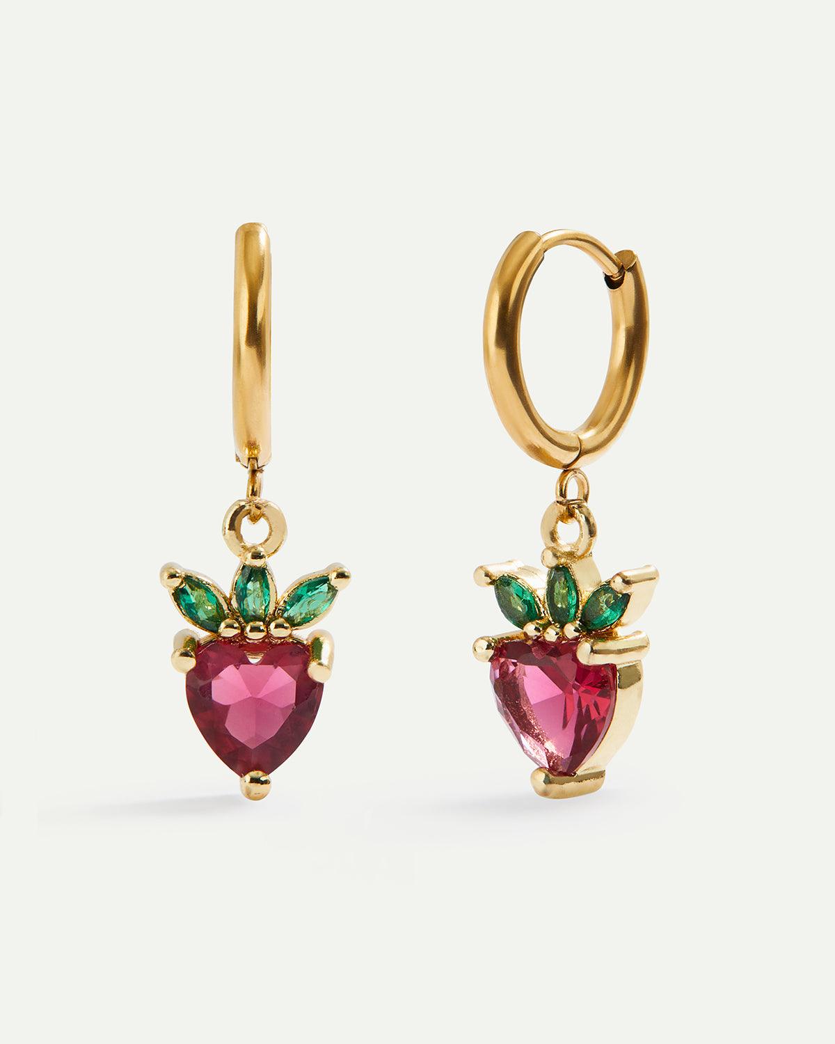 ORECCHINI CON FRAGOLE