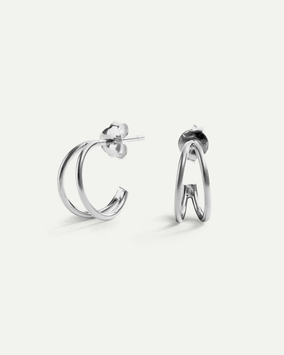 MINI ORECCHINI SWING IN ARGENTO