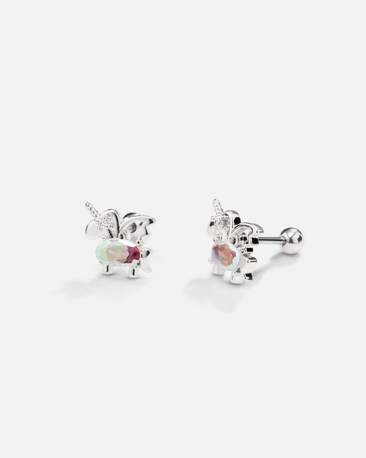 PIERCING UNICORNO ARGENTO