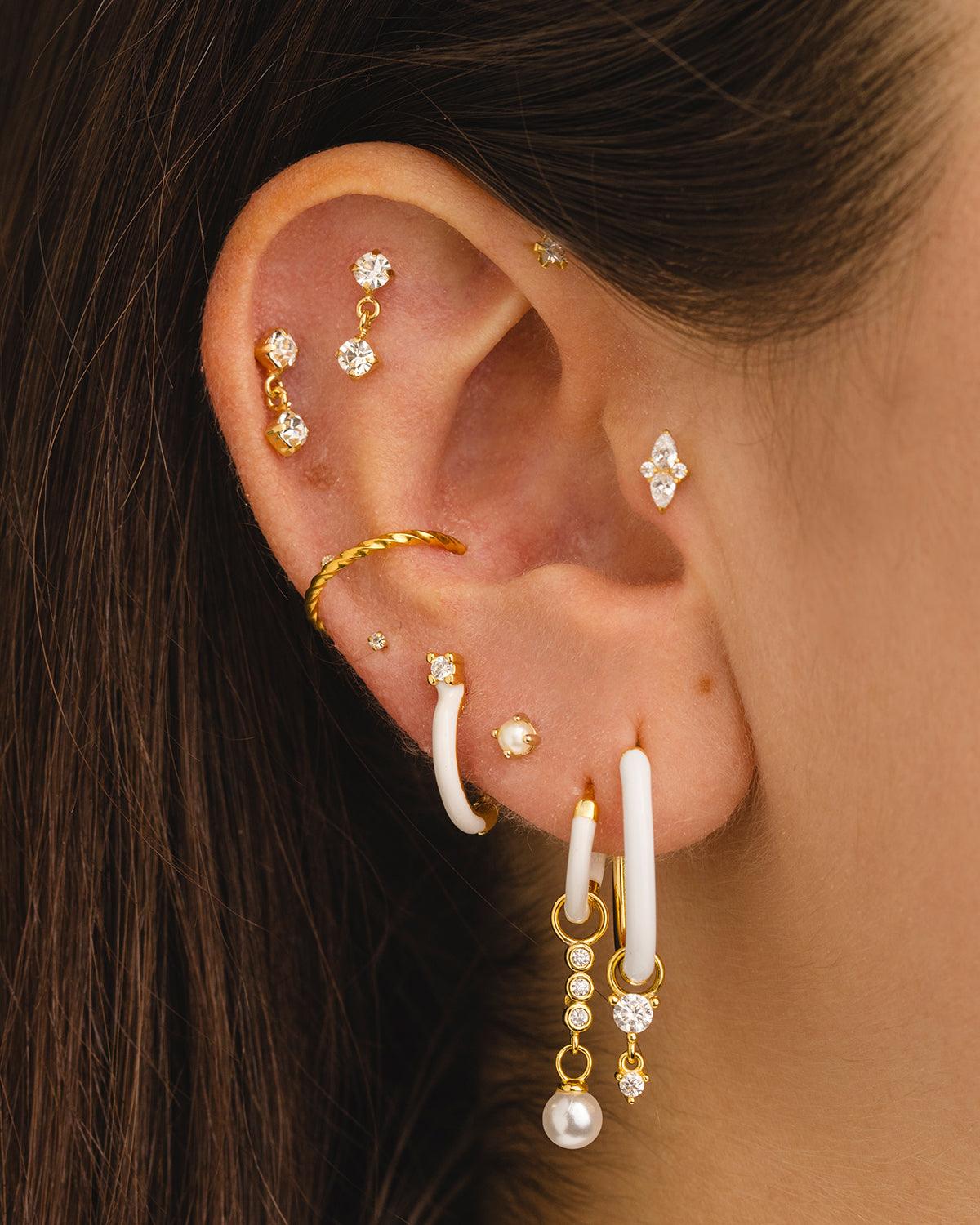 ANELLO PER PIERCING XL TWIST ARGENTO