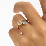 ANELLO IN ARGENTO CON CALCEDONIO BEATRIZ