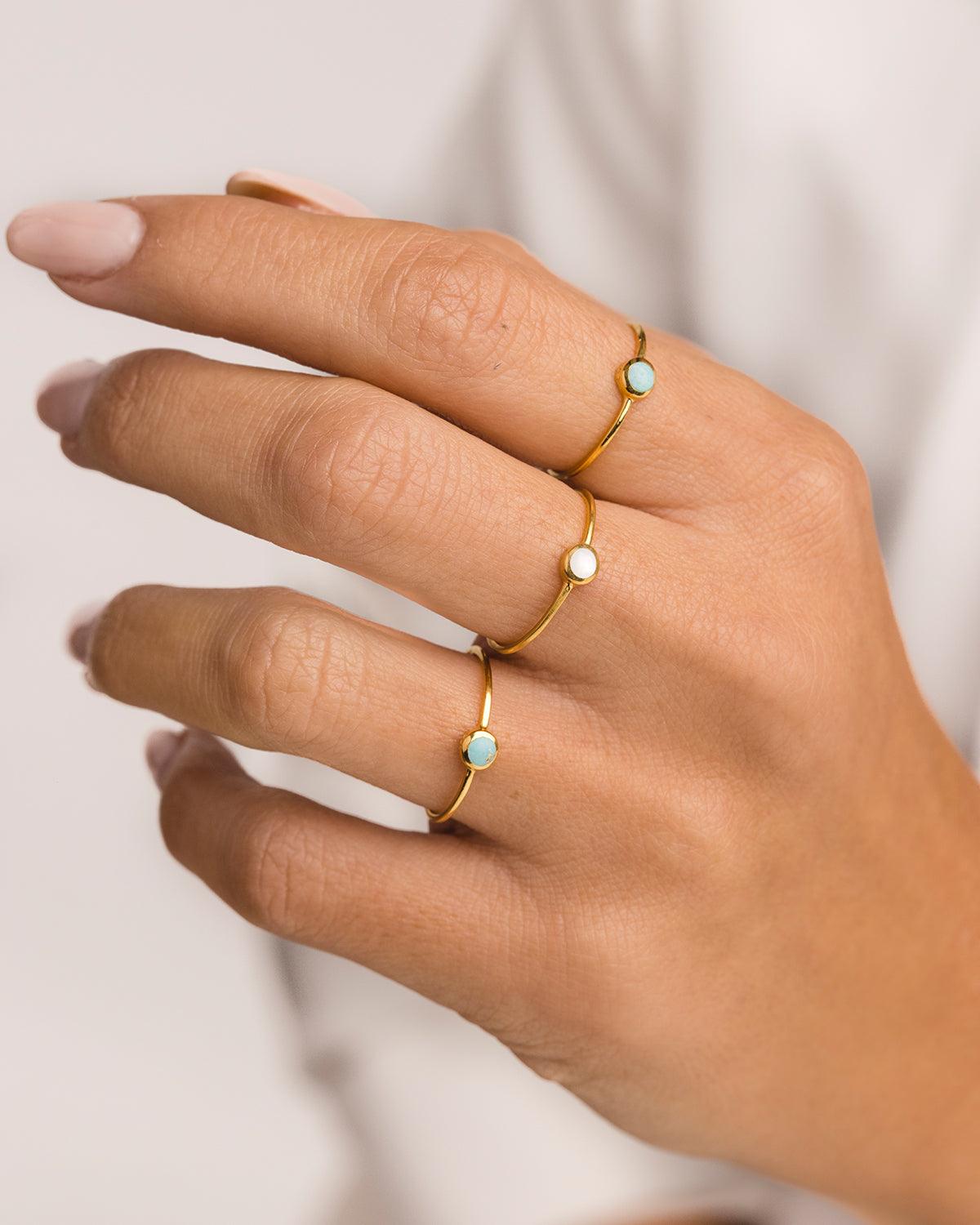 ANELLO IN ARGENTO TURCHESE