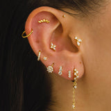 BORDO DEL PIERCING ORO PIATTO