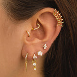 PIERCING LOOP CUORE ORO BRILLANTE