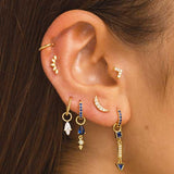 BORDO DEL PIERCING ORO PIATTO