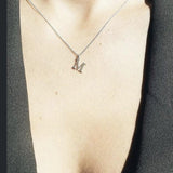 Collana Donna con iniziali. Argento sterling. Adamina