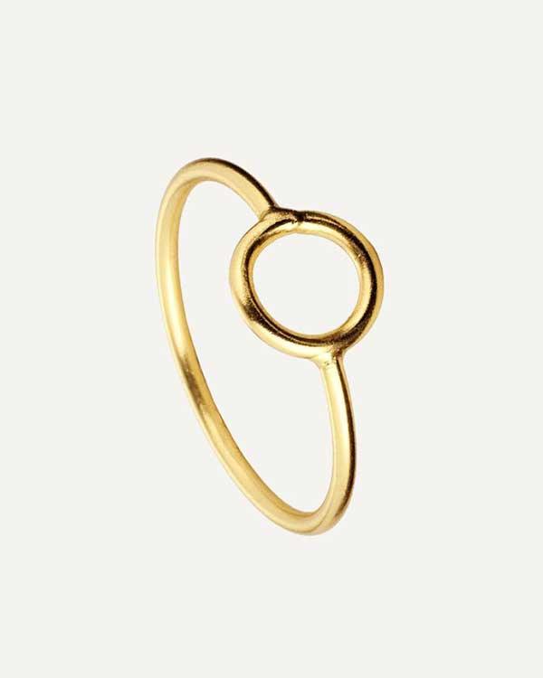 ANELLO D'ORO CON CERCHIO