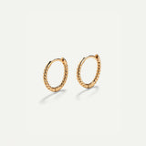 ORECCHINI A CERCHIO MINI TWIST IN ORO