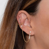 Orecchini Olivia in argento 925 con zirconi bianchi
