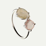 ANELLO IN ARGENTO CON LABRADORITE DI MEZZANOTTE