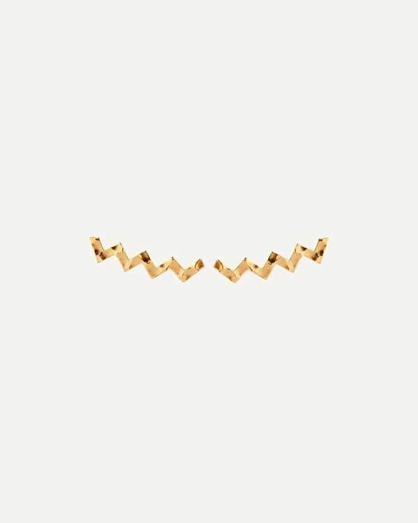 ORECCHINI MARTELE A ZIG ZAG IN ORO
