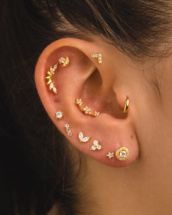 PIERCING BORDO ORO