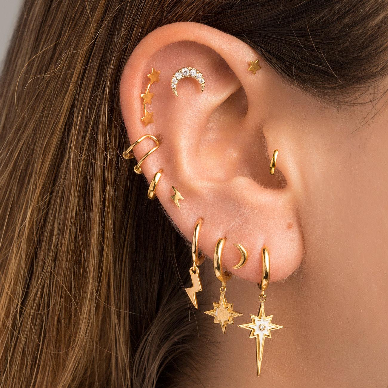 PIERCING IN ORO ASTERI